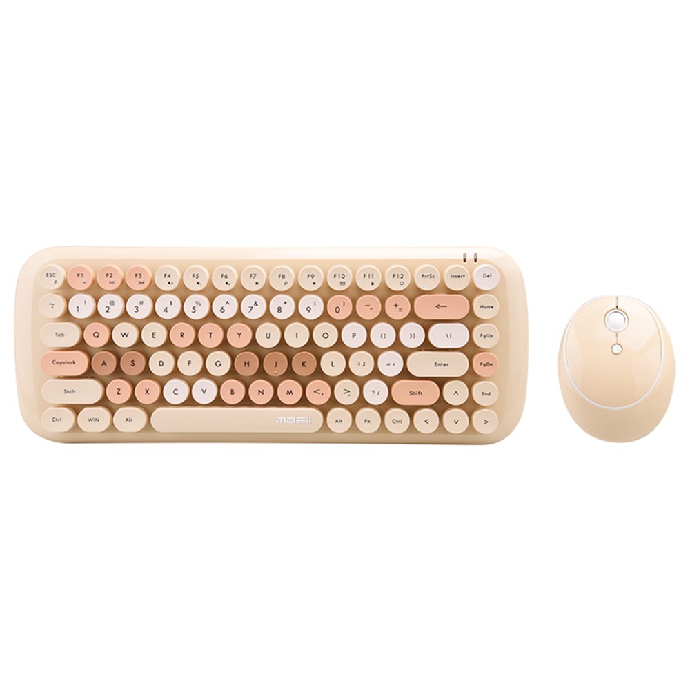 Kawaii Retro Keyboard + Mouse Set