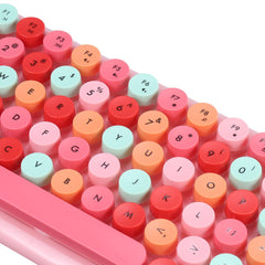 Kawaii Retro Keyboard + Mouse Set