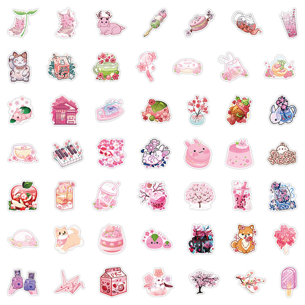 Kawaii Sakura Sticker Pack