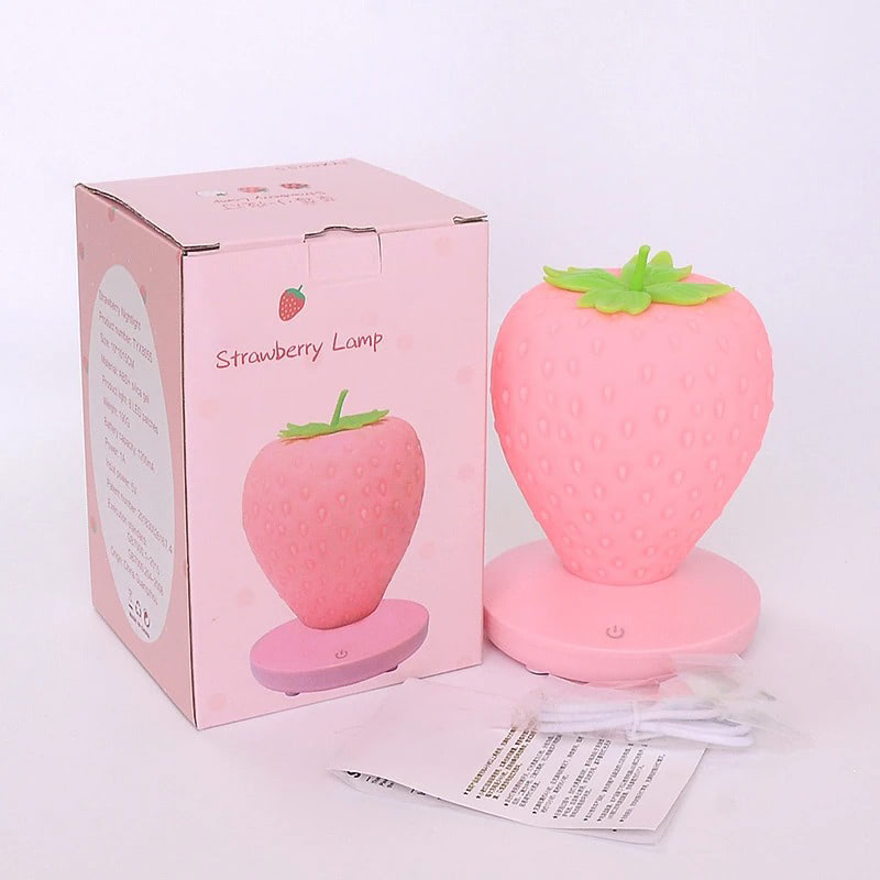 Kawaii Strawberry Night Light