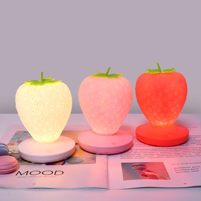 Kawaii Strawberry Night Light