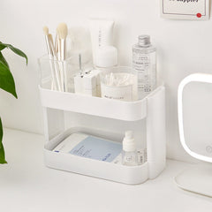 White Rounded Desk Storage Shelf