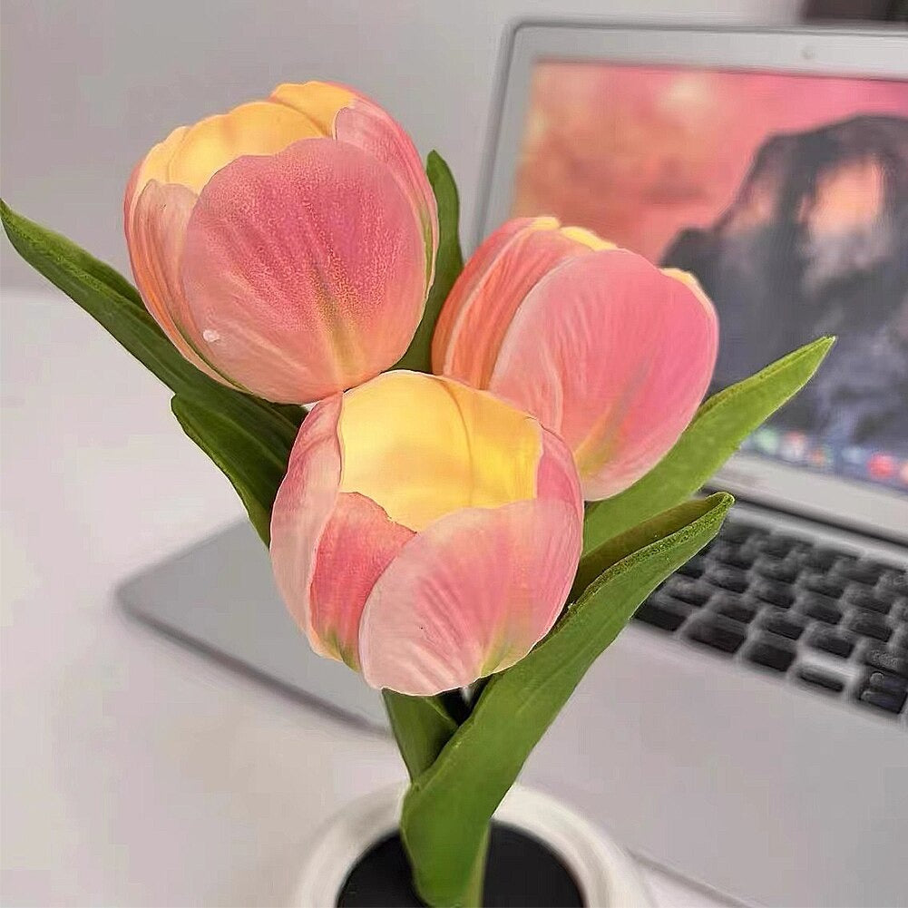 Mini Potted Tulip LED Night Light