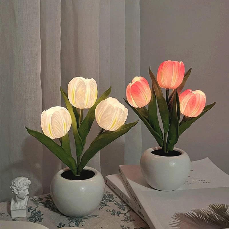 Mini Potted Tulip LED Night Light