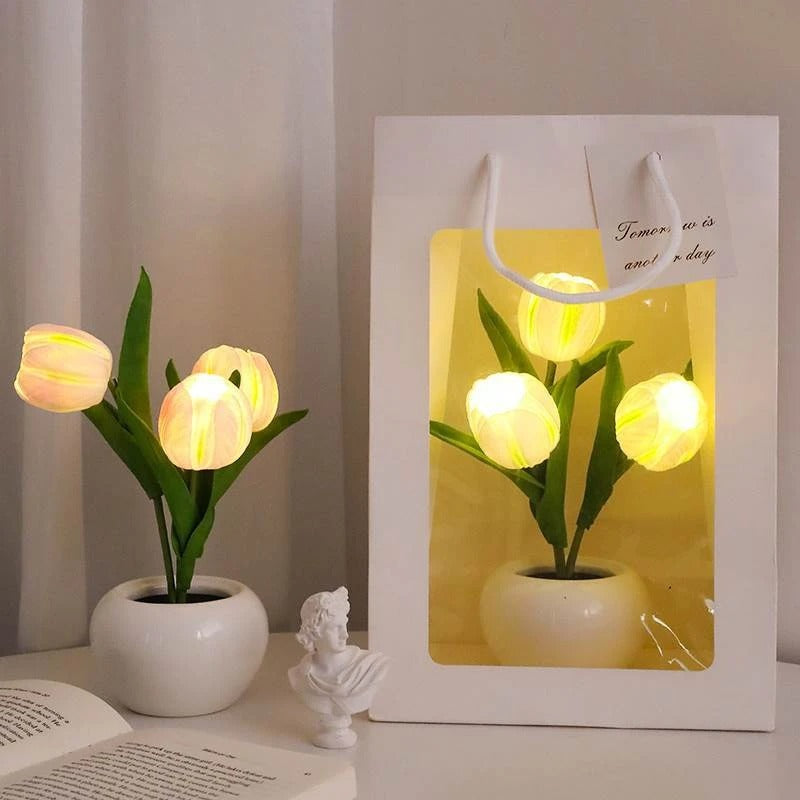 Mini Potted Tulip LED Night Light