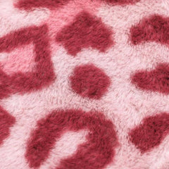 Pink Leopard Furry Accent Rug