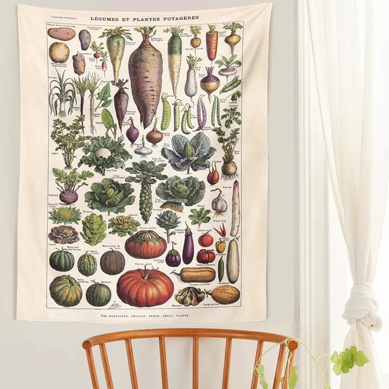 Les Legumes Botanical Tapestry