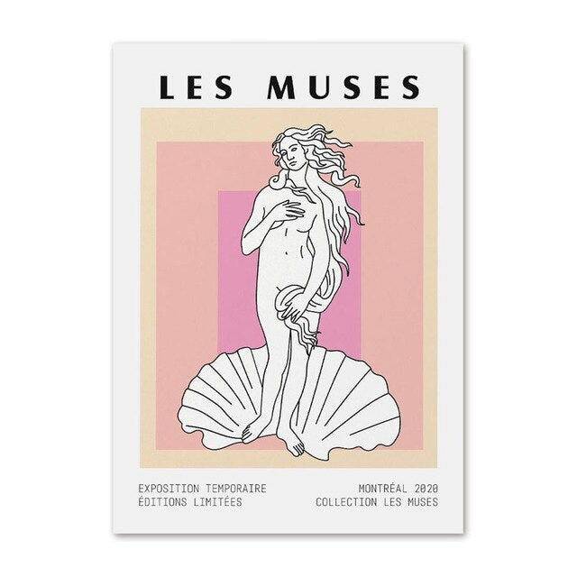 Les Muses Art Canvas Posters