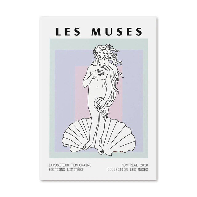 Les Muses Art Canvas Posters