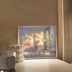 Light Painting Shadow Box Picture Frame