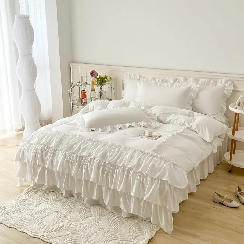 Lush Ruffles Duvet Cover Set