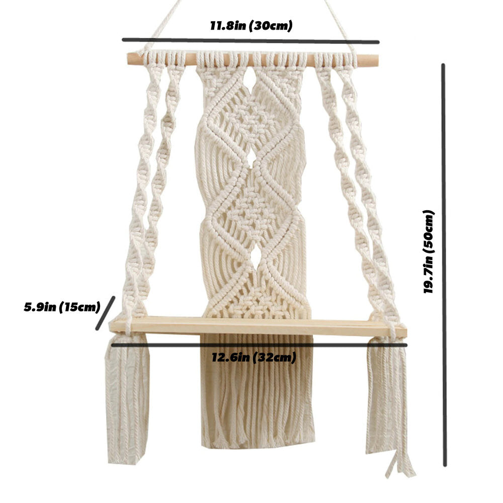 Macrame Wall Hanging Shelf