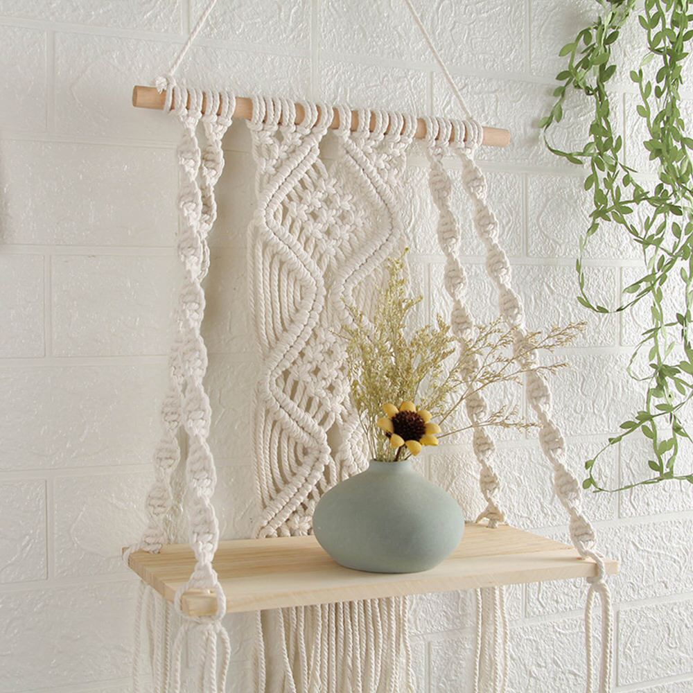 Macrame Wall Hanging Shelf