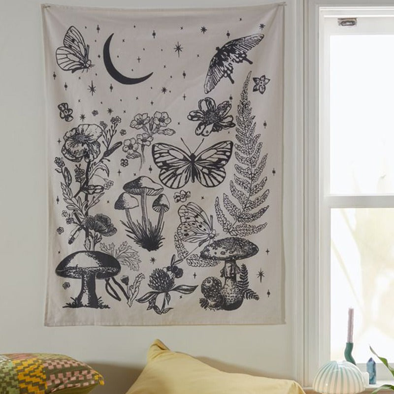 Magic Forest Night Tapestry