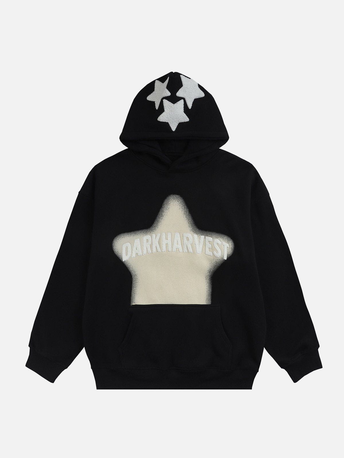 3D Embroidery Star Hoodie