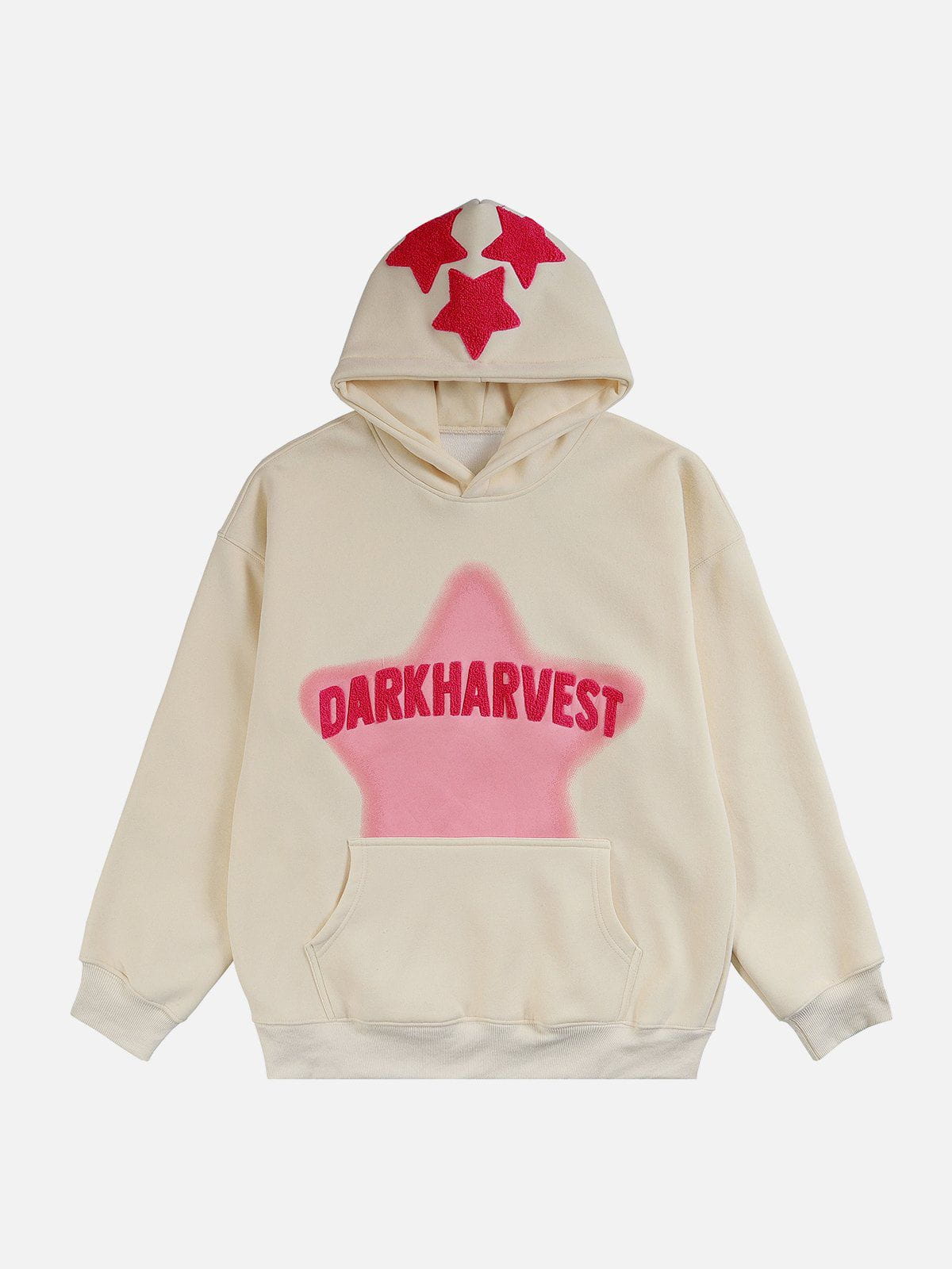 3D Embroidery Star Hoodie