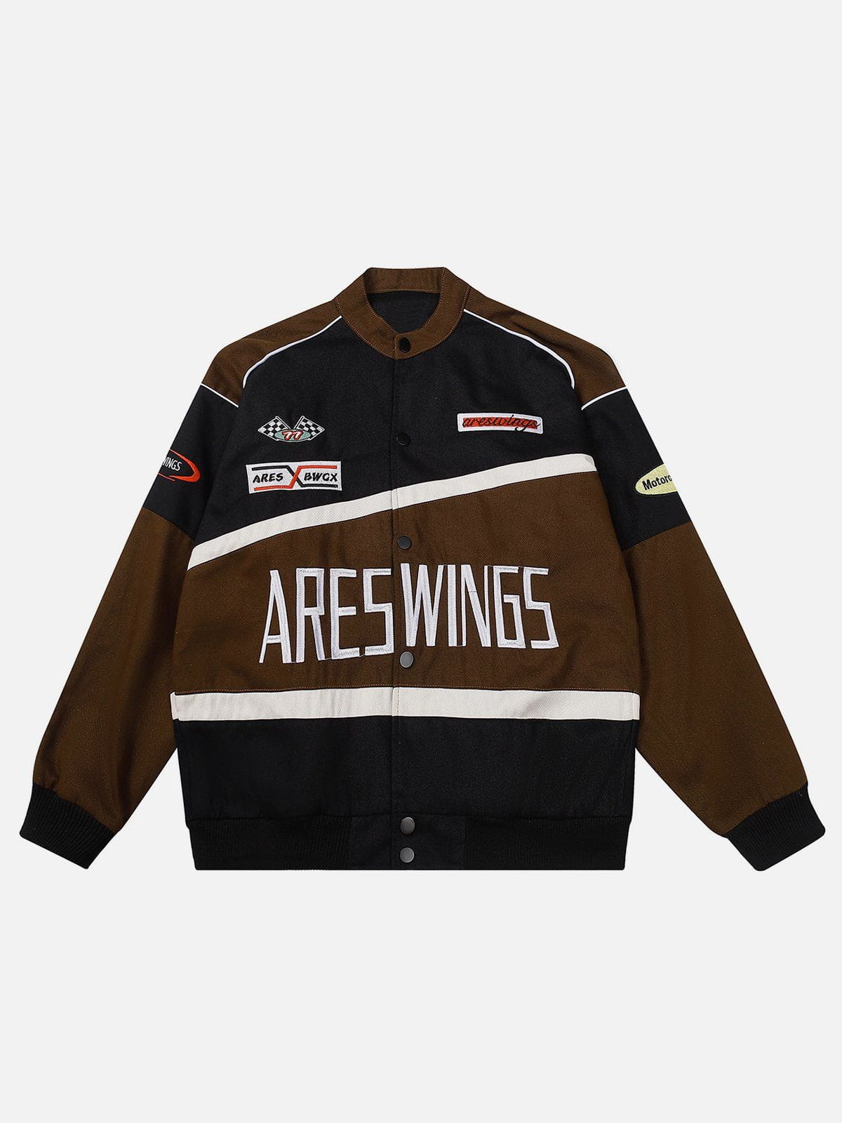 "ARES WINGS" Patchwork Racing Jacket