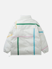 Colorful Lines Winter Coat