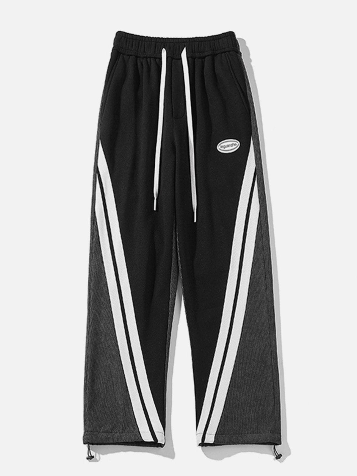 Contrast Corduroy Sweatpants