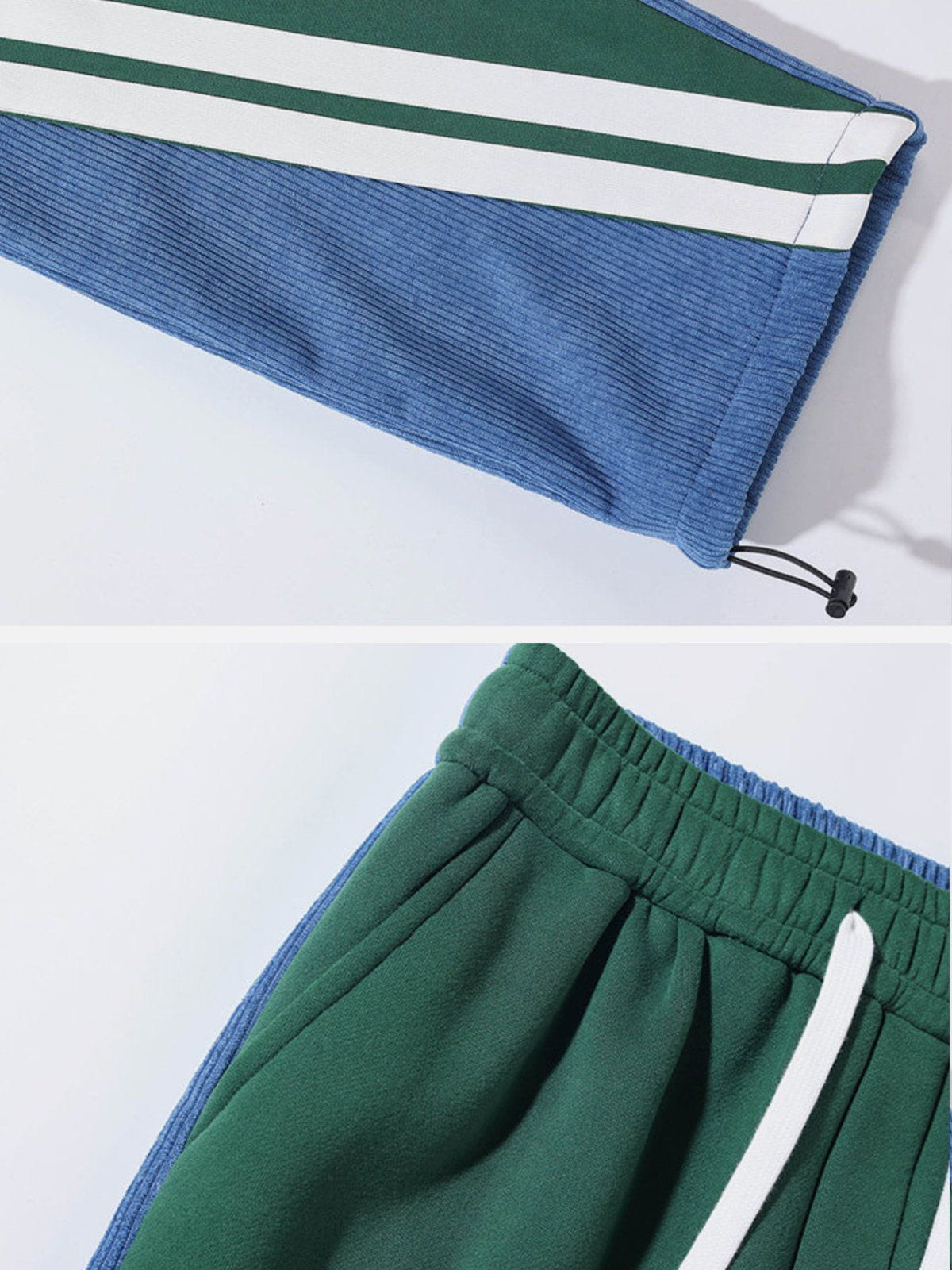 Contrast Corduroy Sweatpants