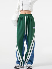 Contrast Corduroy Sweatpants