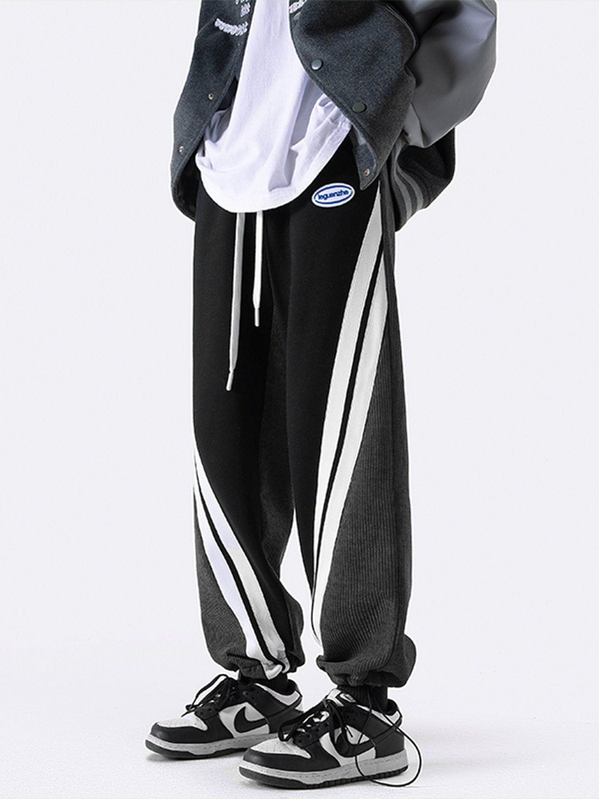 Contrast Corduroy Sweatpants