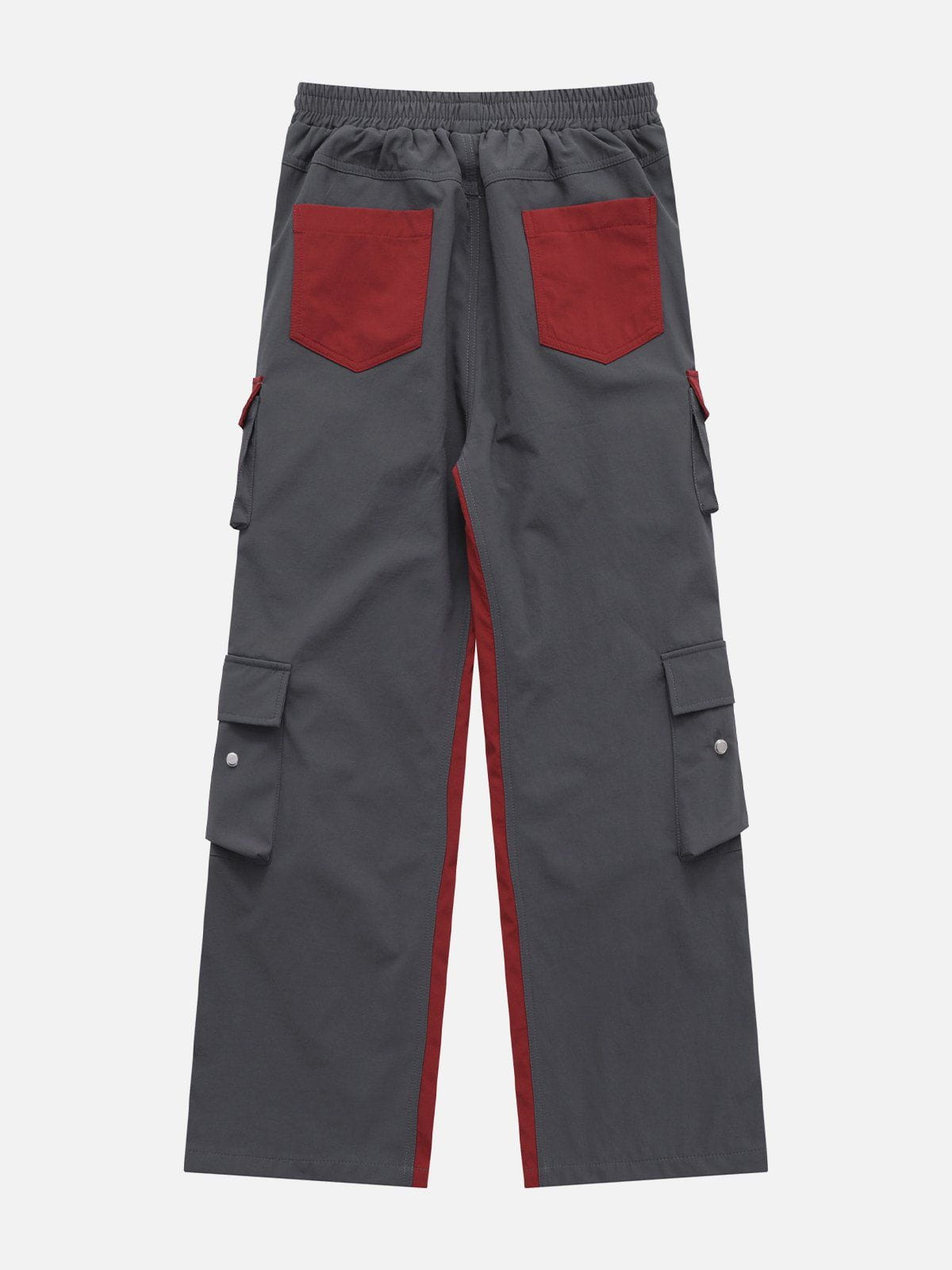 Contrast Multi-Pocket Cargo Pants