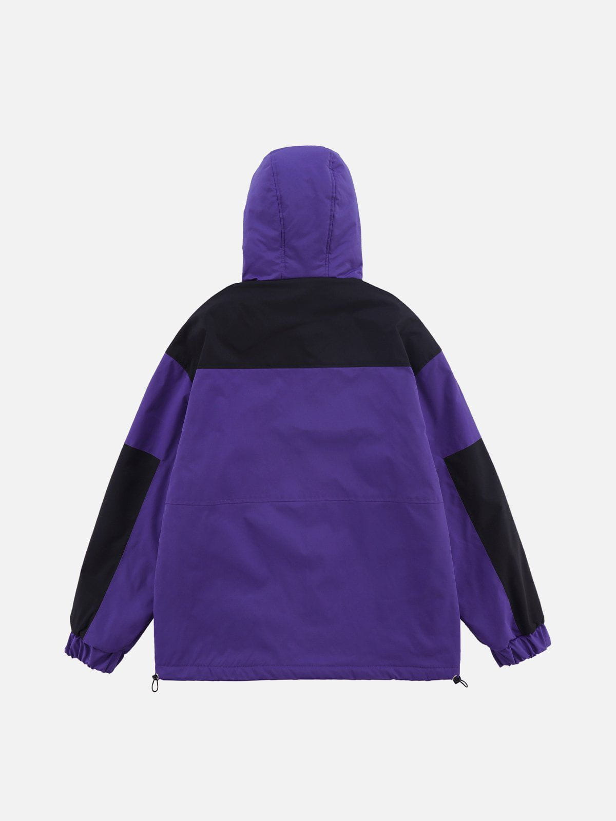Contrast Patchwork Anorak