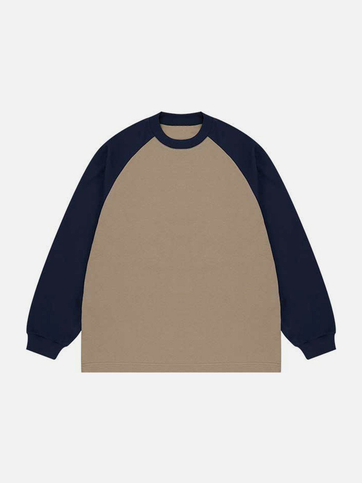 Contrast Splicing Sweatshirt