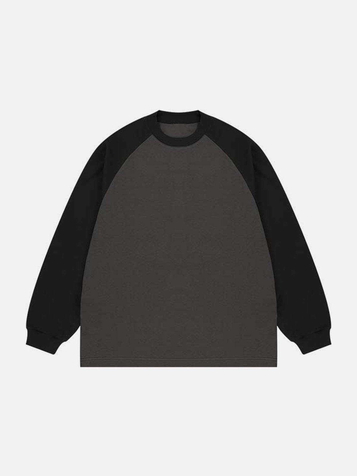 Contrast Splicing Sweatshirt