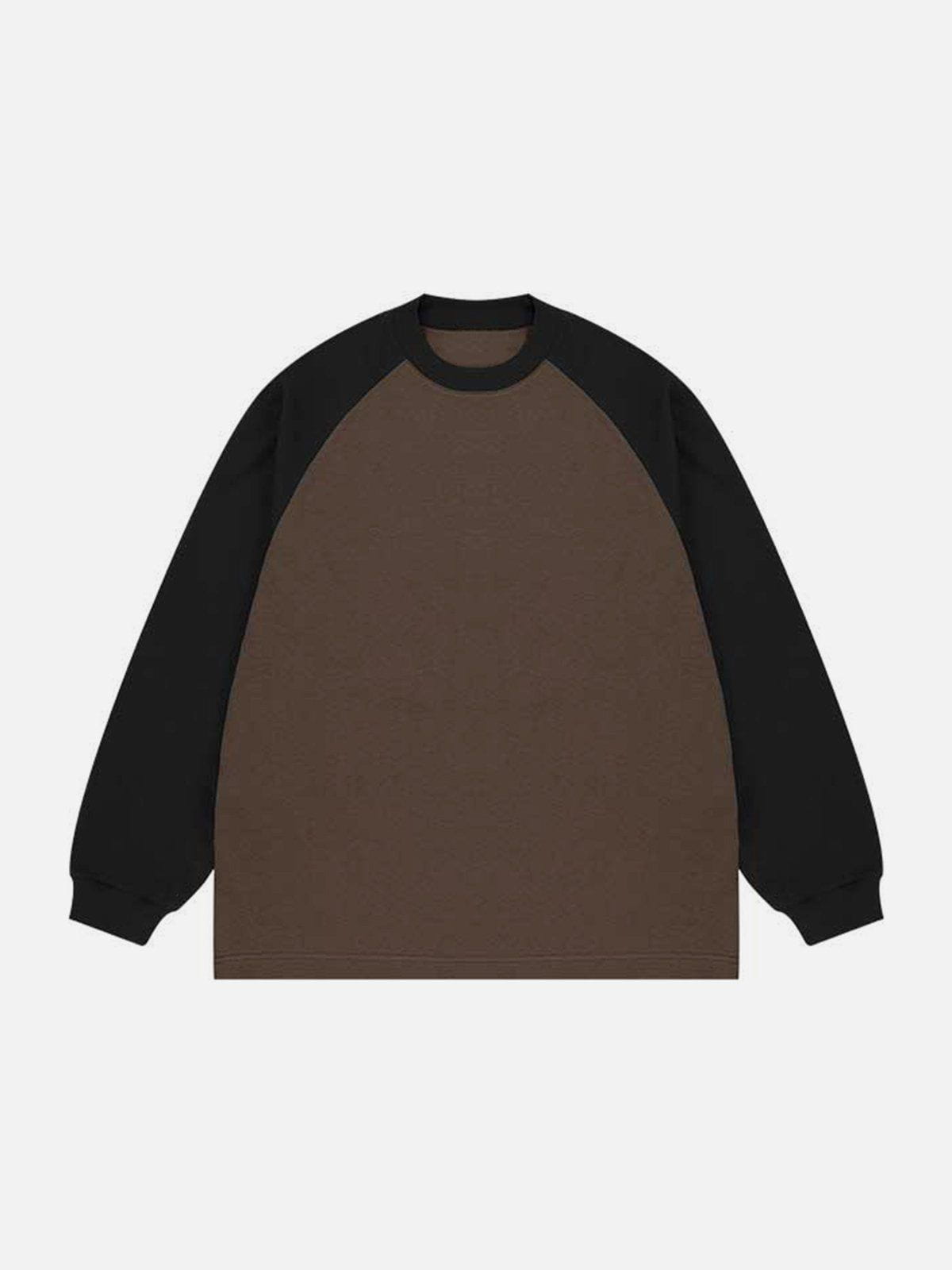 Contrast Splicing Sweatshirt