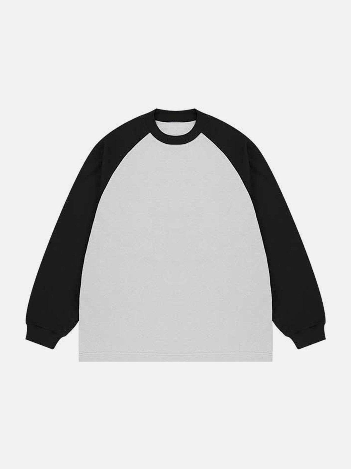 Contrast Splicing Sweatshirt