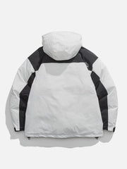 Dickerer Anorak mit Kontrast