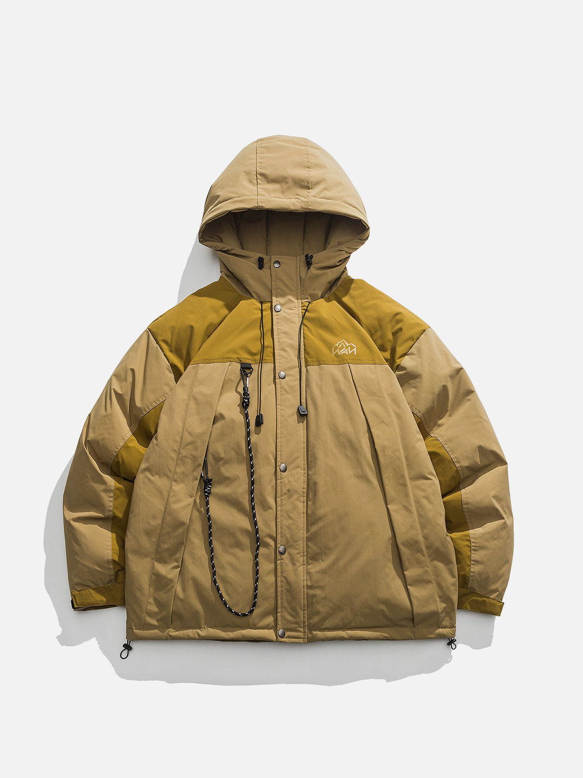Dickerer Anorak mit Kontrast