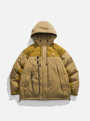 Dickerer Anorak mit Kontrast