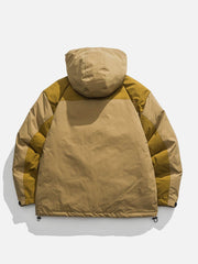 Dickerer Anorak mit Kontrast