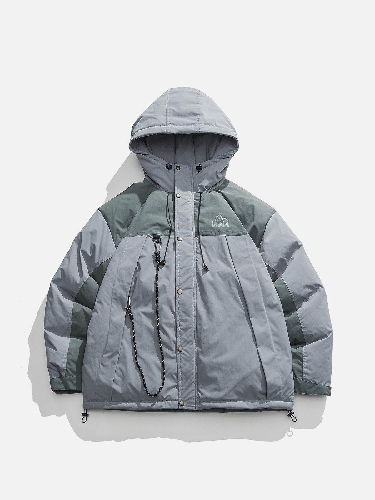 Dickerer Anorak mit Kontrast