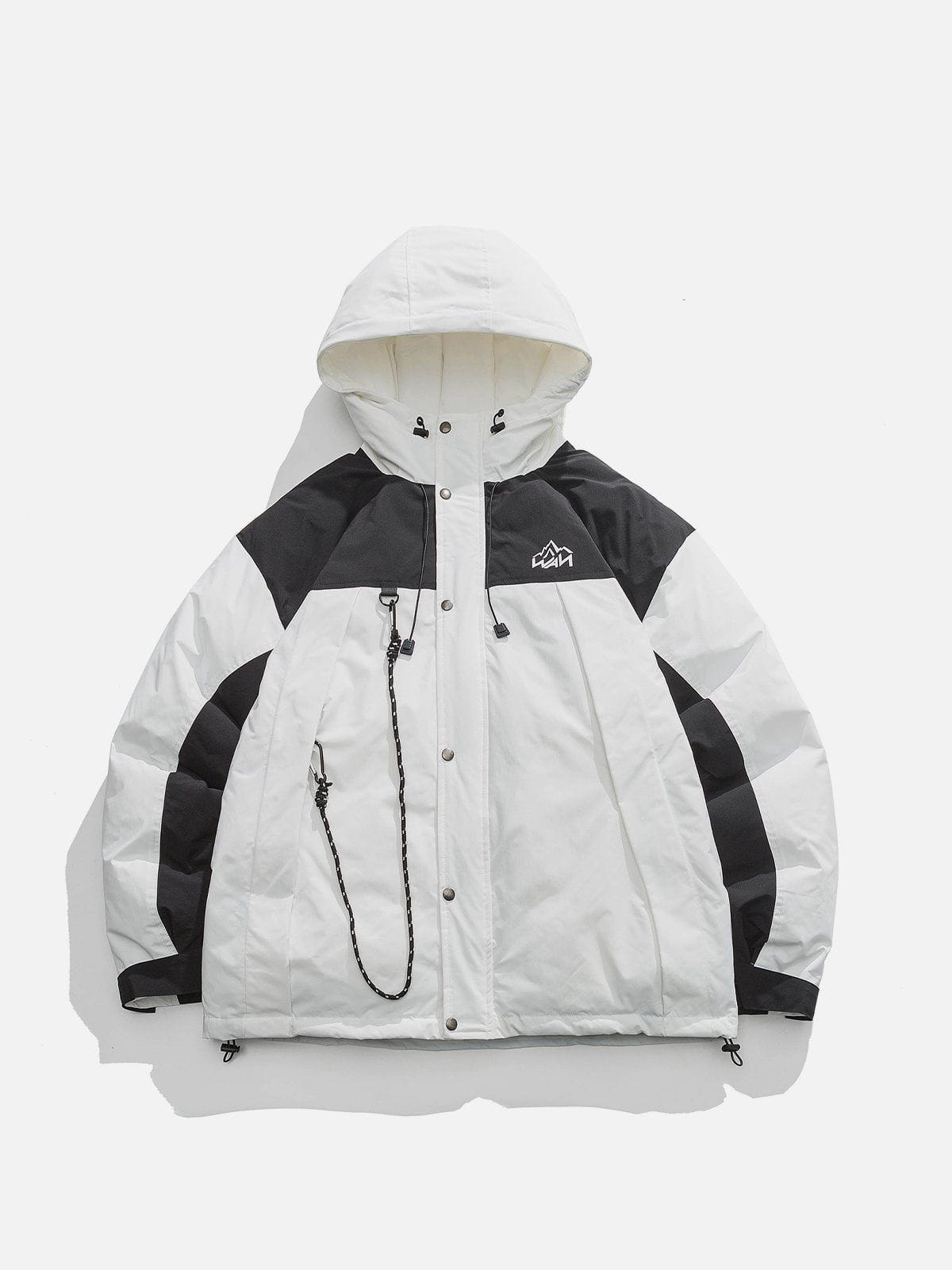 Dickerer Anorak mit Kontrast
