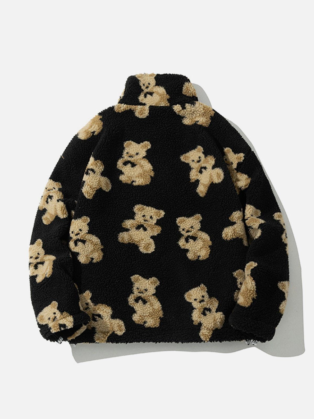 Cute Bear Reversible Sherpa Coat