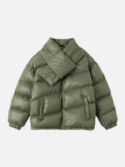 Detachable Bib Winter Coat