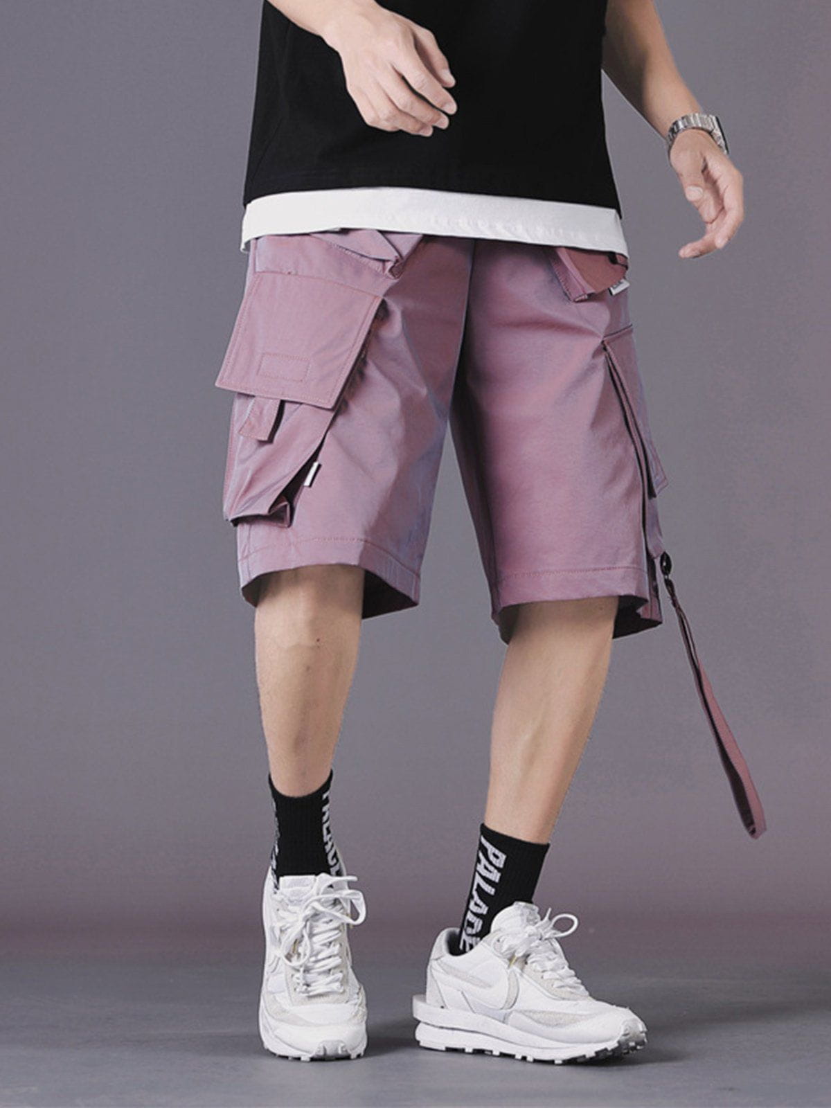 Drawstring Big Pocket Shorts