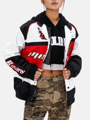 Embroidery Contrast Jacket