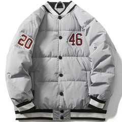 Embroidery Numbers Puffer Jacket