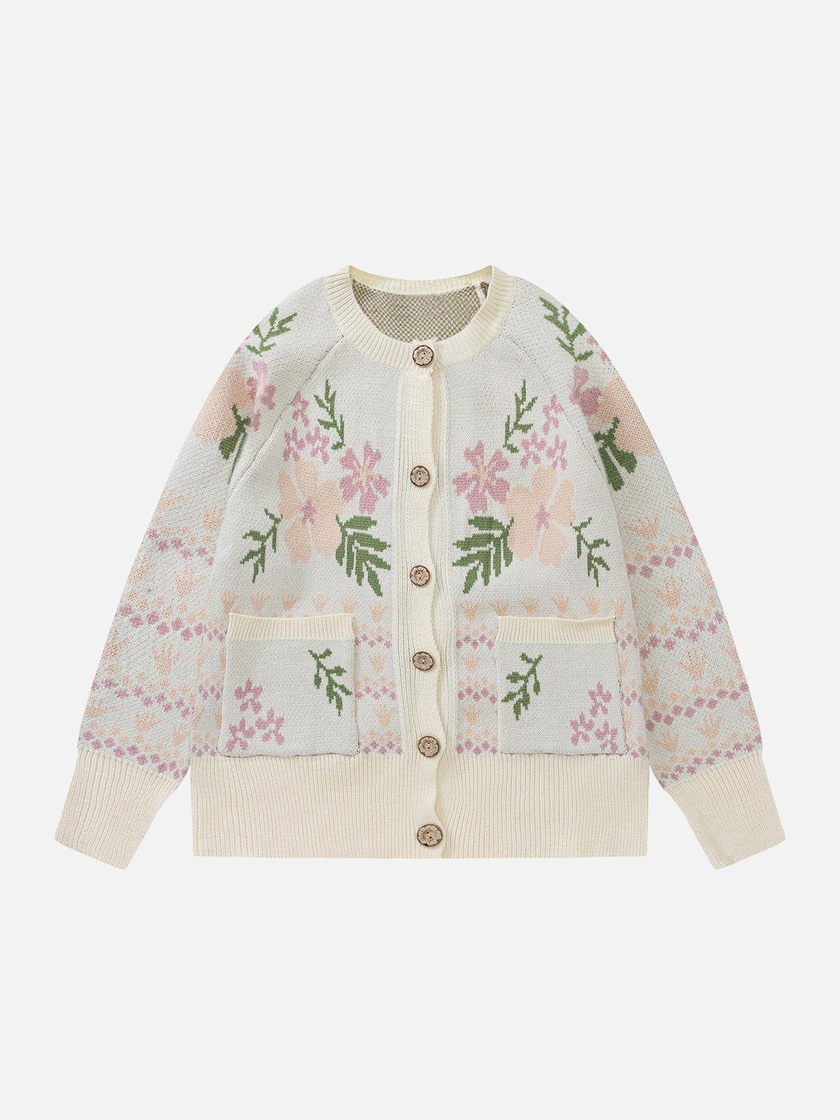 Embroidery Patchwork Cardigan