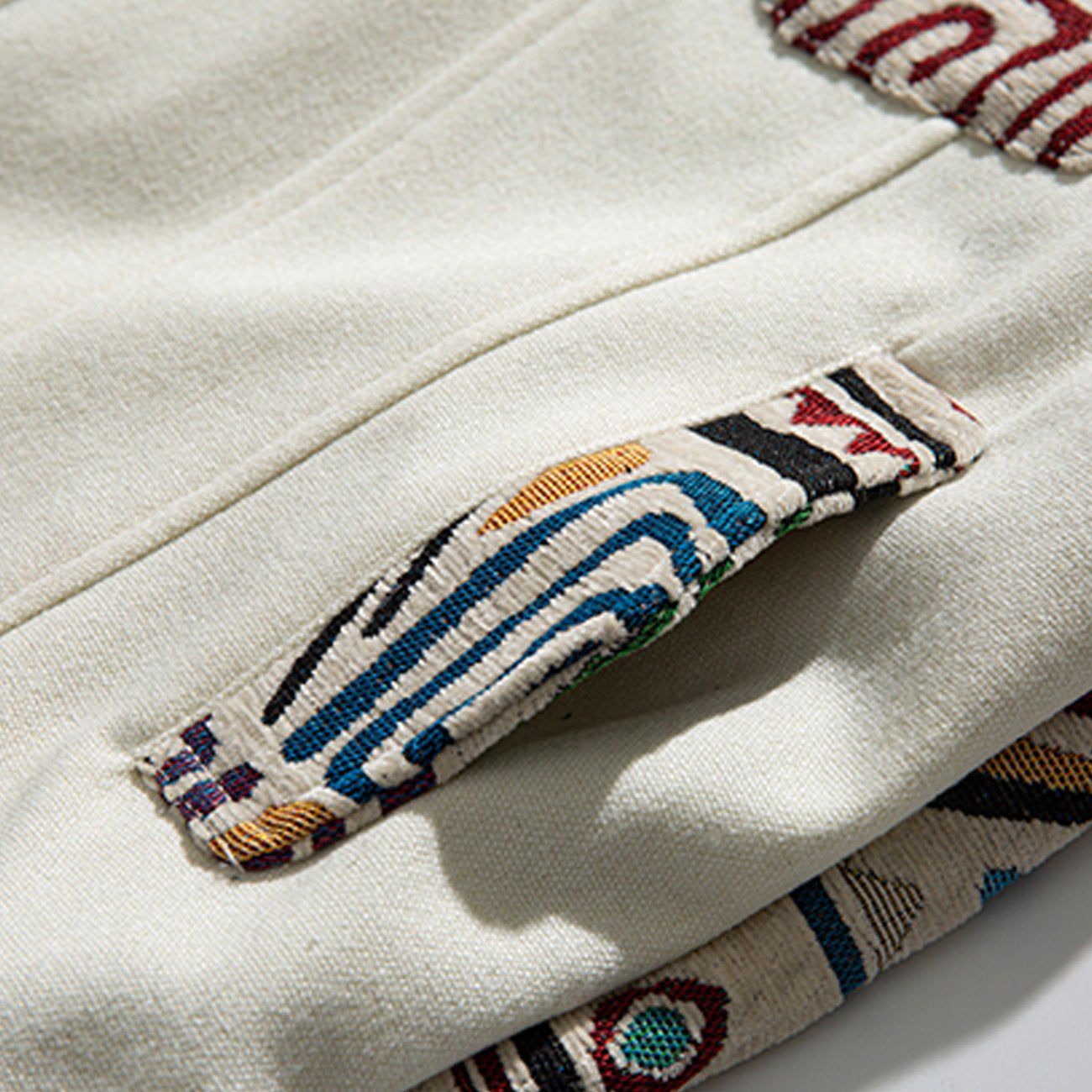 Ethnic Printing Stitching Jacket