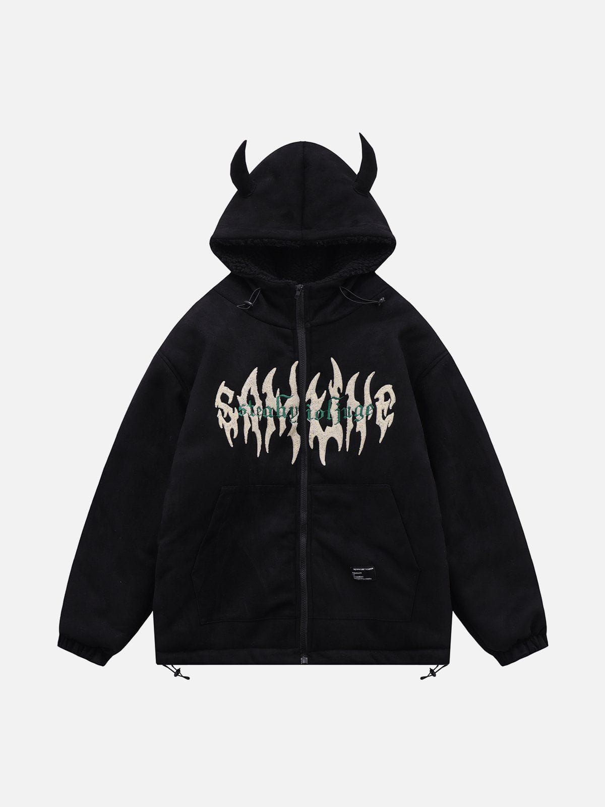 Fire Letter Sherpa Coat