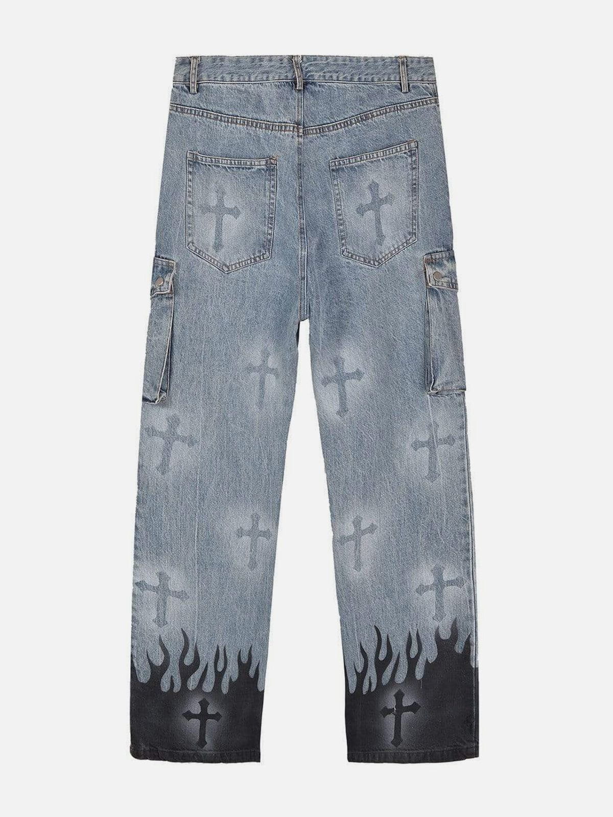 Flame & Cross Vibe Slim Jeans