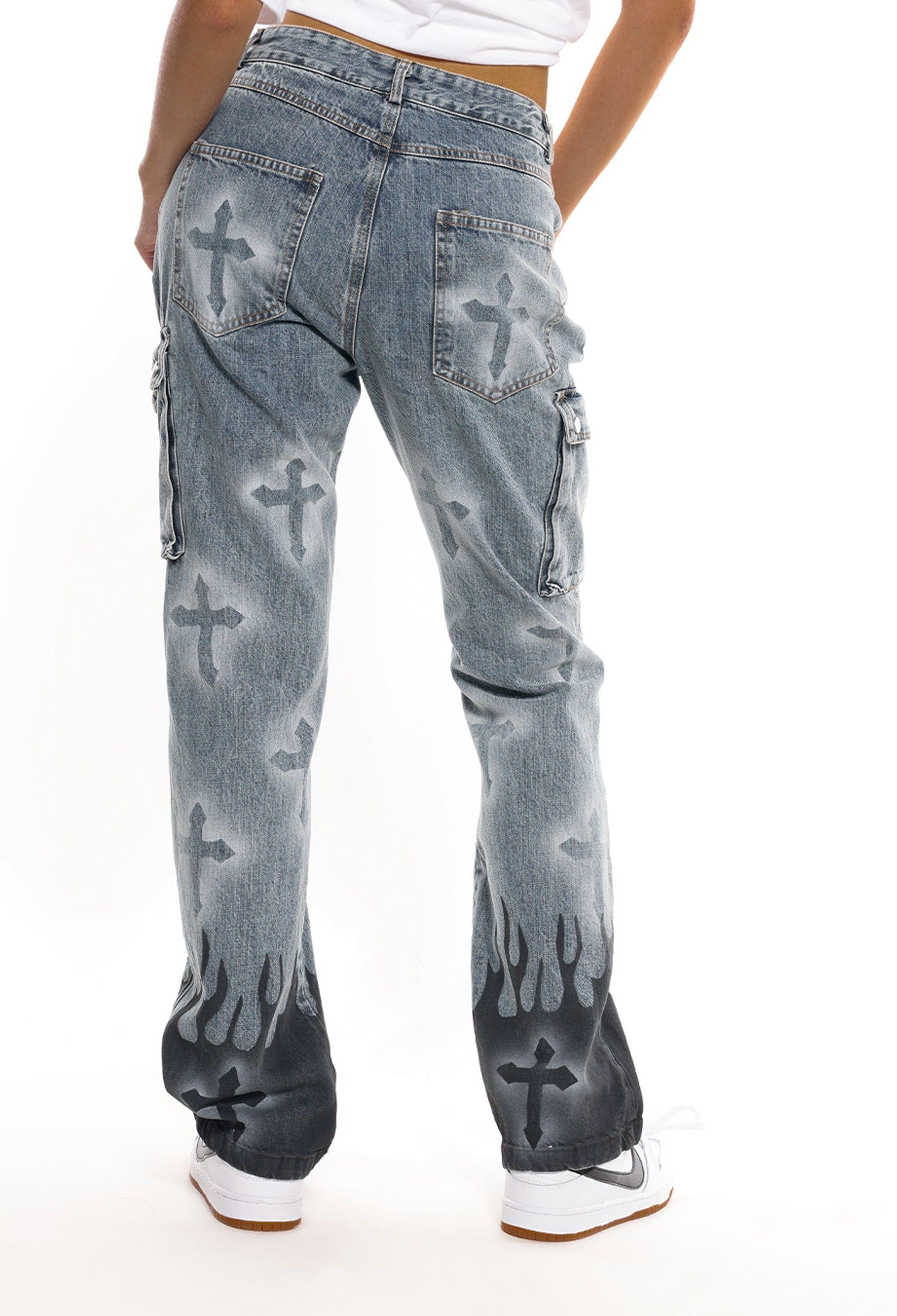 Flame & Cross Vibe Slim Jeans