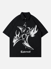 Flame Dart Graphic Short Sleeve Shirts