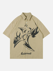 Flame Dart Graphic Short Sleeve Shirts